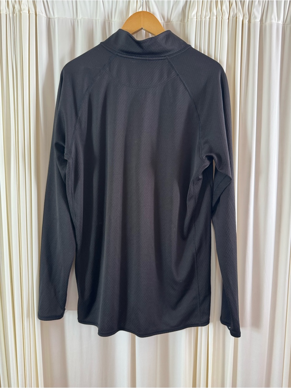 Patagonia Black Midweight Capilene Quarter-Zip Pullover Base Layer Longsleeve XL - Picture 5 of 6